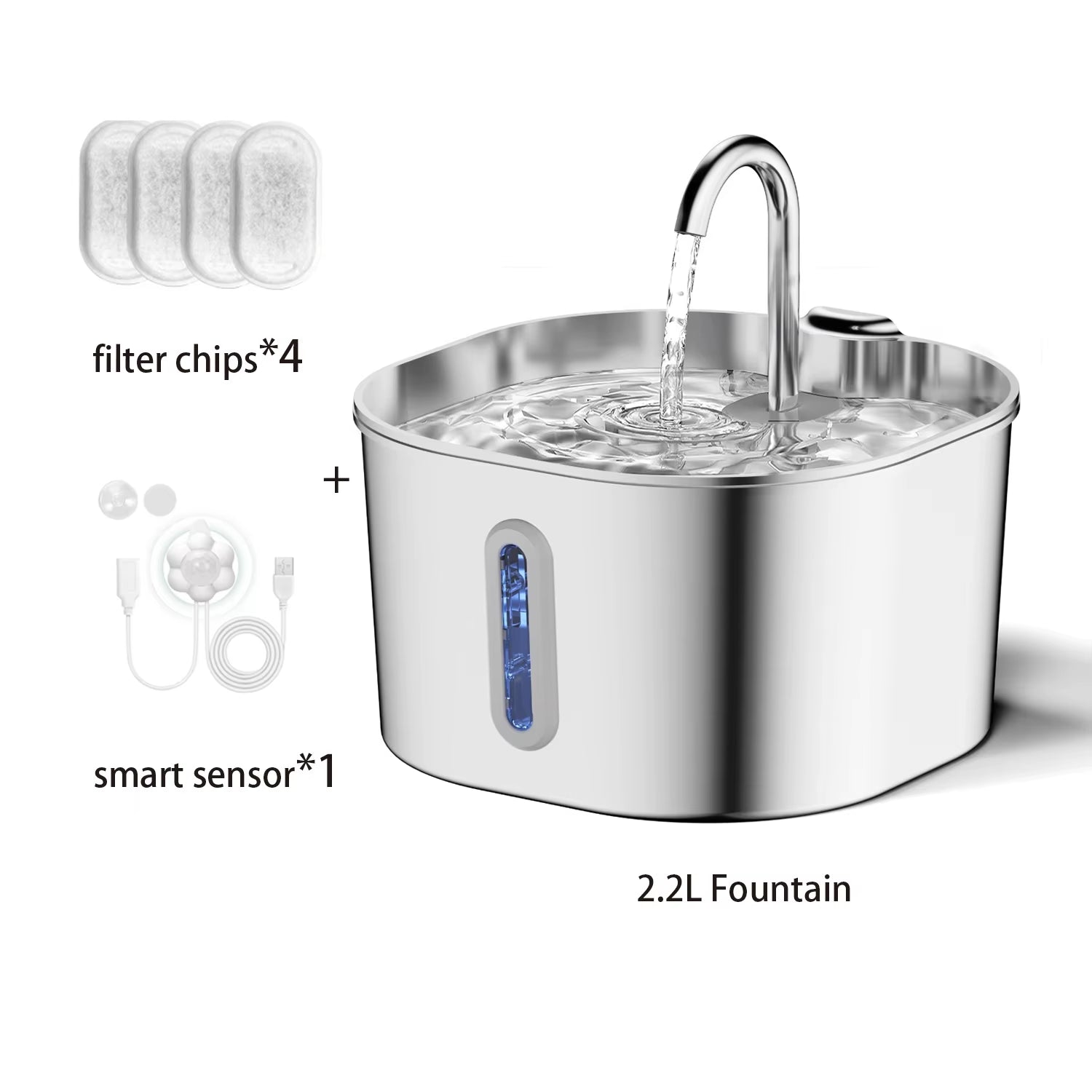 Stainless Steel Pet Water Fountain – Automatic Pet Water Dispenser