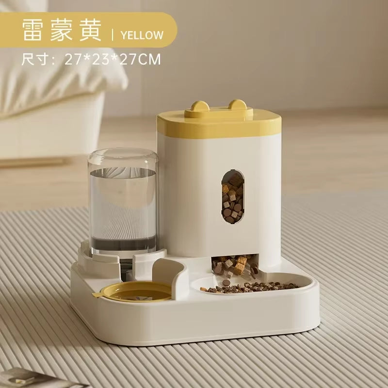 Automatic Pet Feeder with Food Storage and Water Dispenser for Dogs & Cats