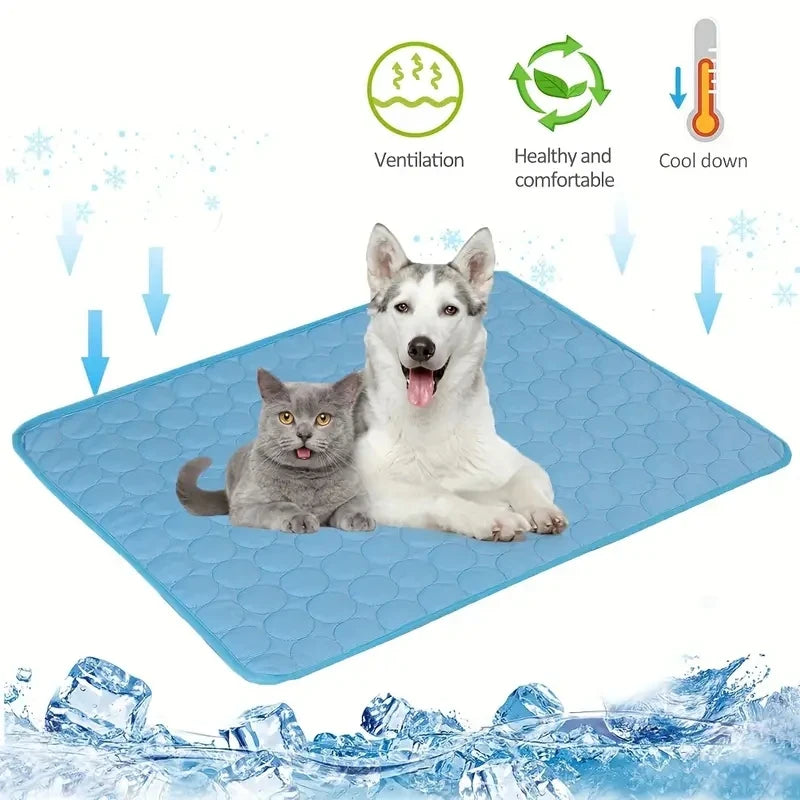 Cooling Dog Mat for Summer – Self Cooling Pet Bed for Dogs & Cats