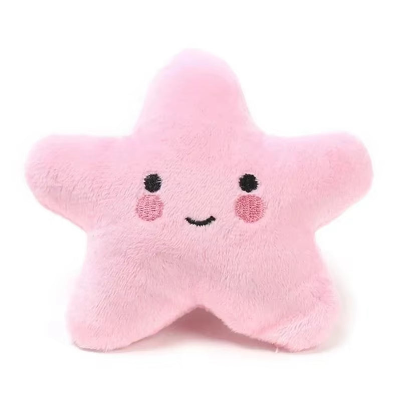 Squeaky Plush Star Dog Toy for Small Dogs and Puppies – Soft Interactive Toy