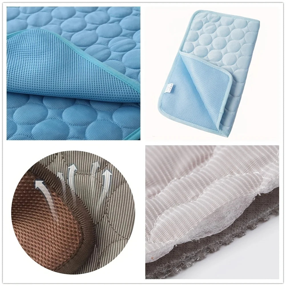 Cooling Dog Mat for Summer – Self Cooling Pet Bed for Dogs & Cats