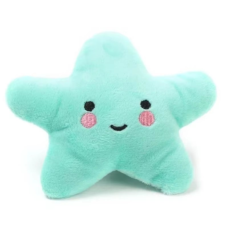 Squeaky Plush Star Dog Toy for Small Dogs and Puppies – Soft Interactive Toy