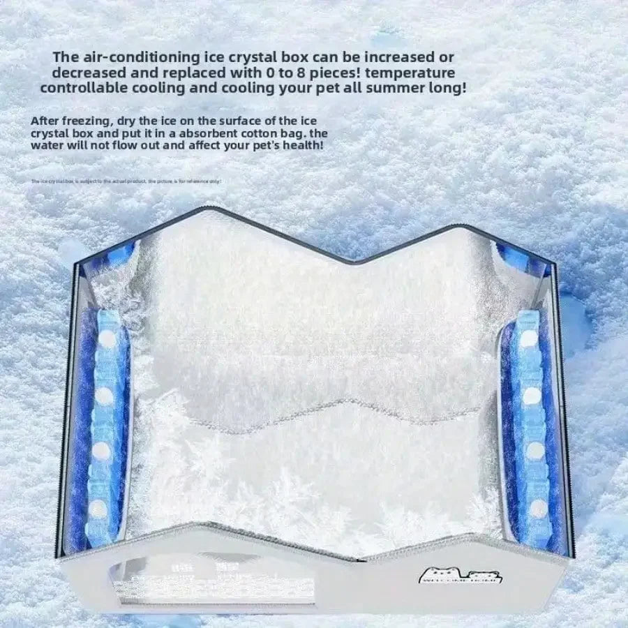 Cooling Pet House Bed for Dogs & Cats | Summer Ice House with Breathable Oxford Fabric