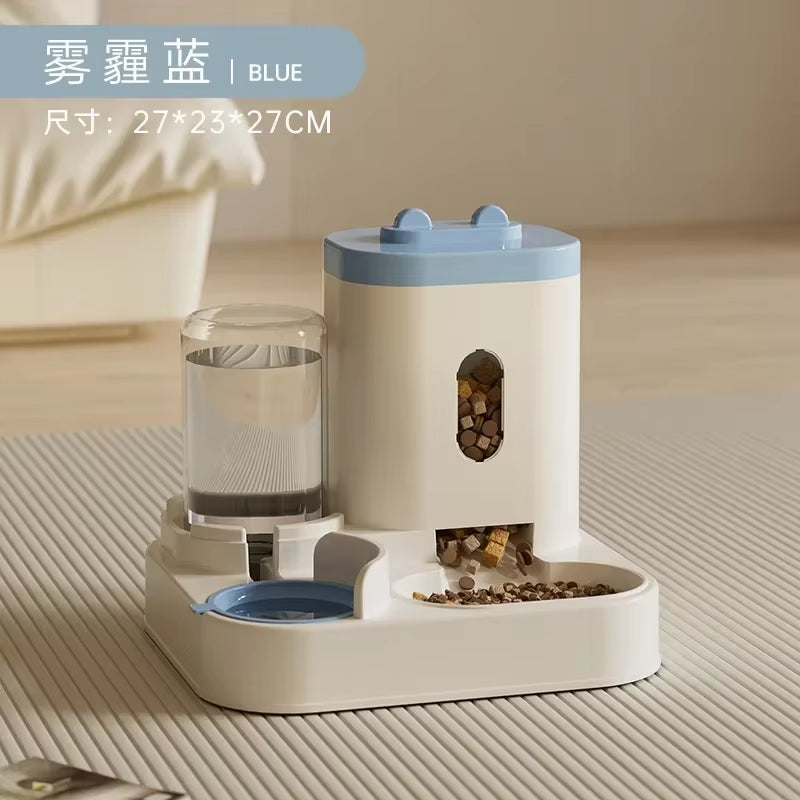 Automatic Pet Feeder with Food Storage and Water Dispenser for Dogs & Cats
