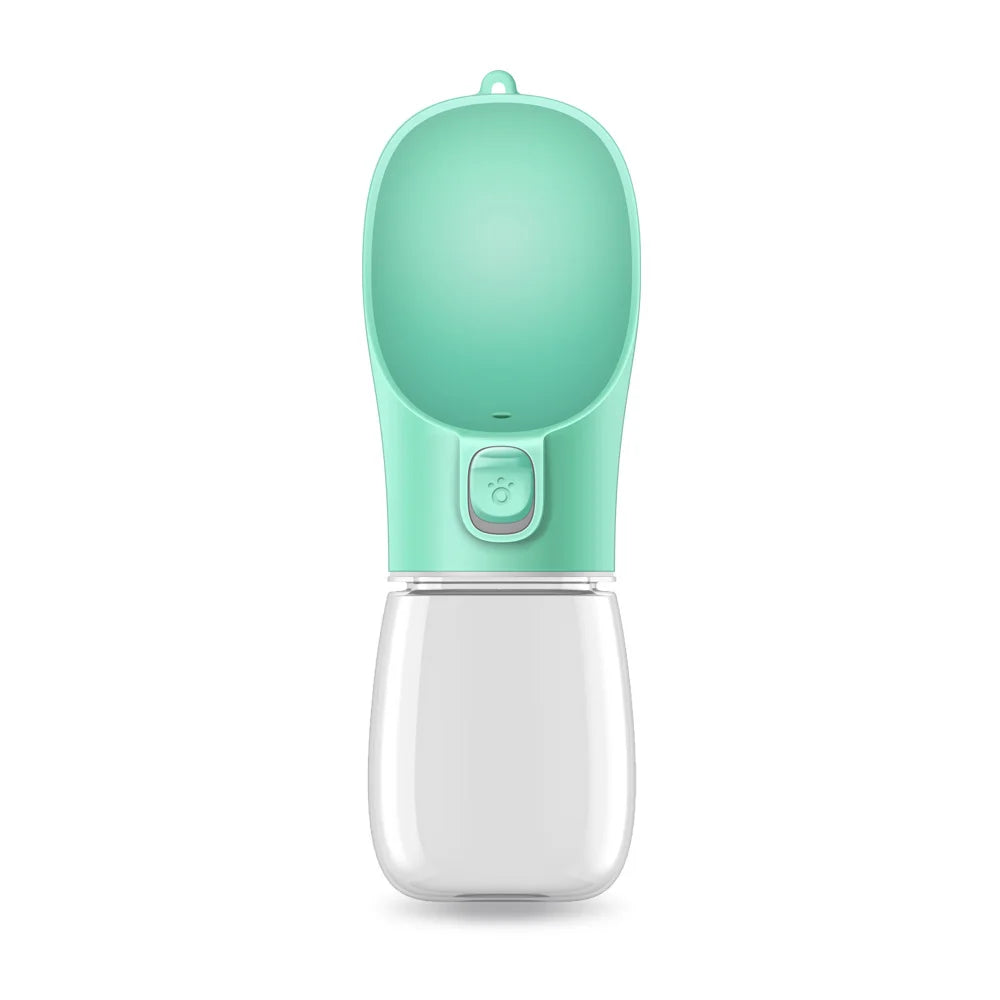Dog Water Bottle with Built-In Drinking Bowl for Walking, Hiking & Travel