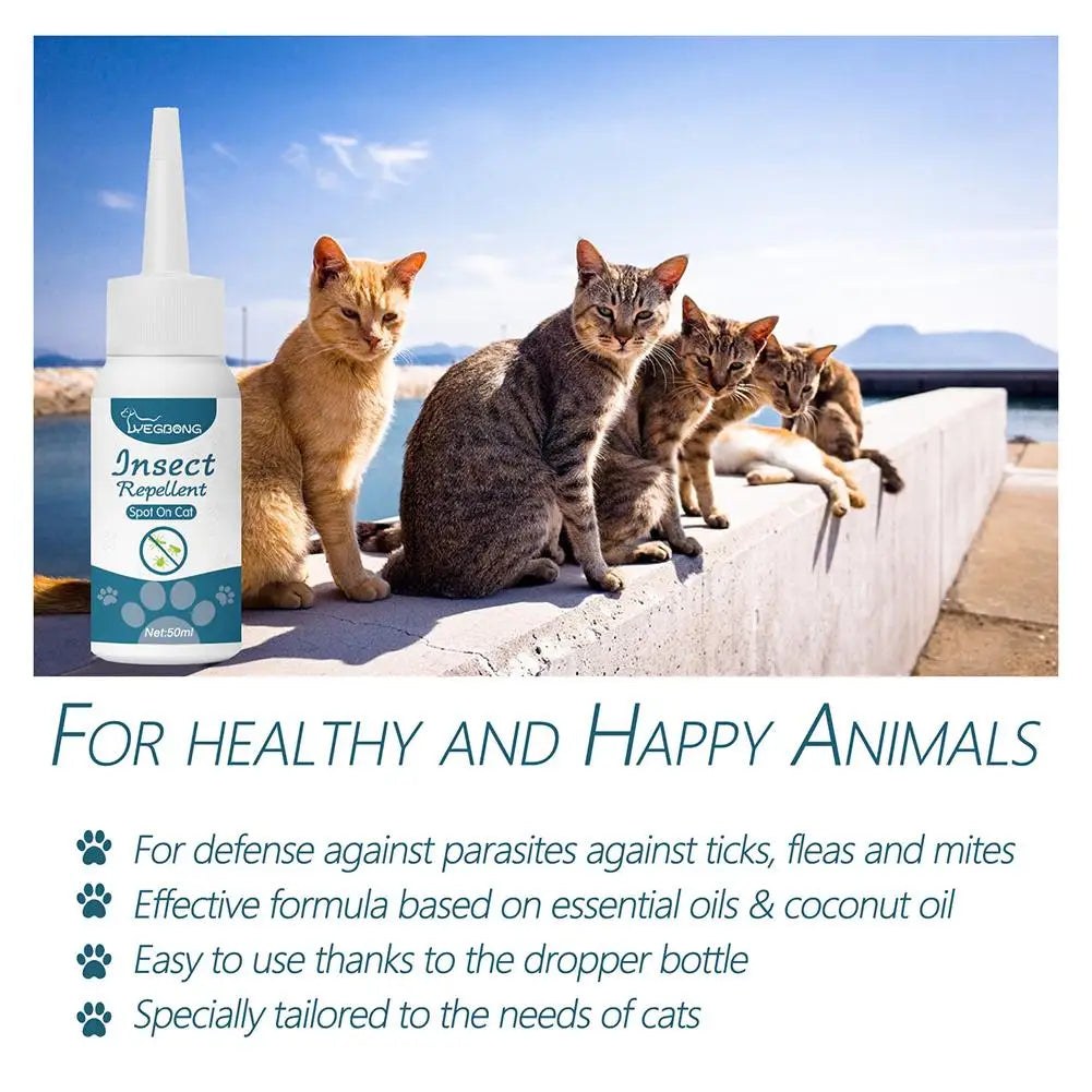Flea and Tick Treatment Drops for Dogs and Cats – Fast Acting Protection