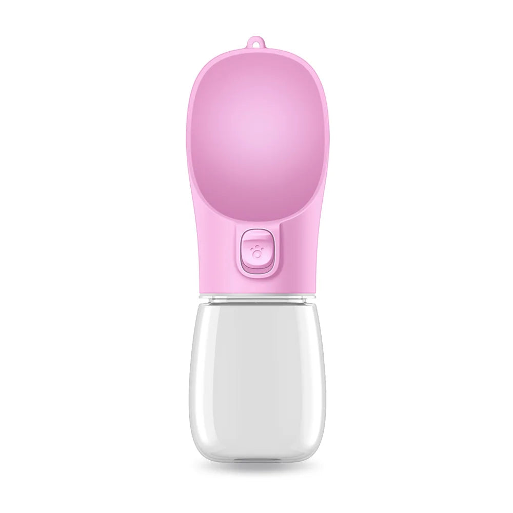 Dog Water Bottle with Built-In Drinking Bowl for Walking, Hiking & Travel