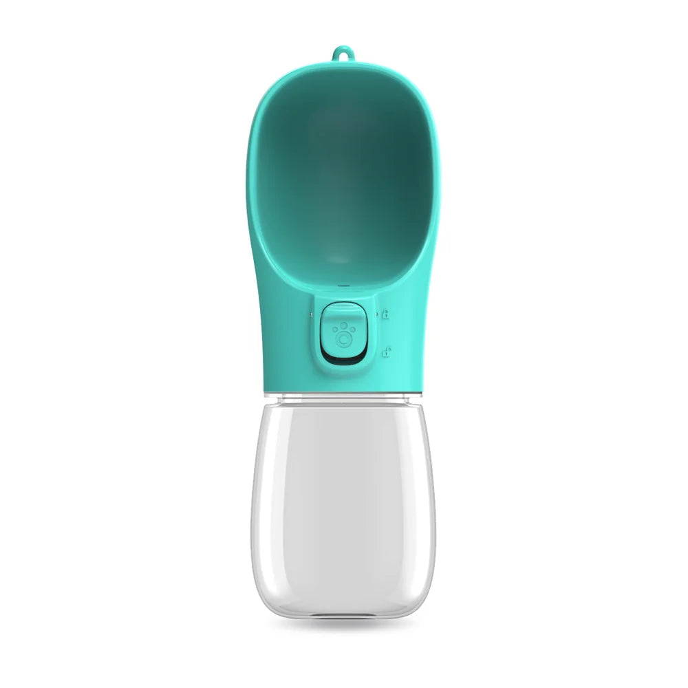 Dog Water Bottle with Built-In Drinking Bowl for Walking, Hiking & Travel