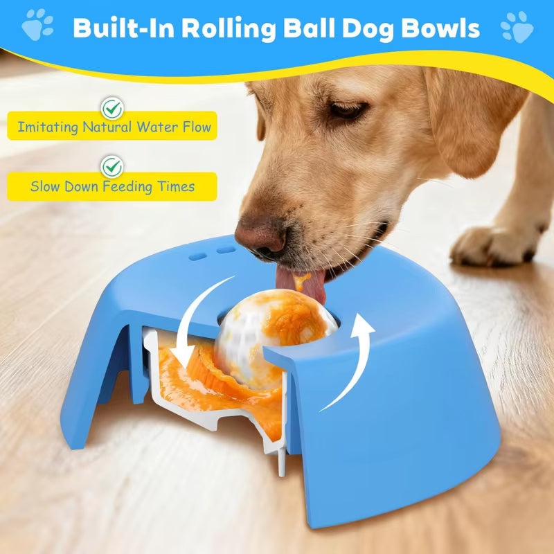 Slow Feeder Dog Bowl for Fast Eaters – Anti-Choking & Digestive Aid