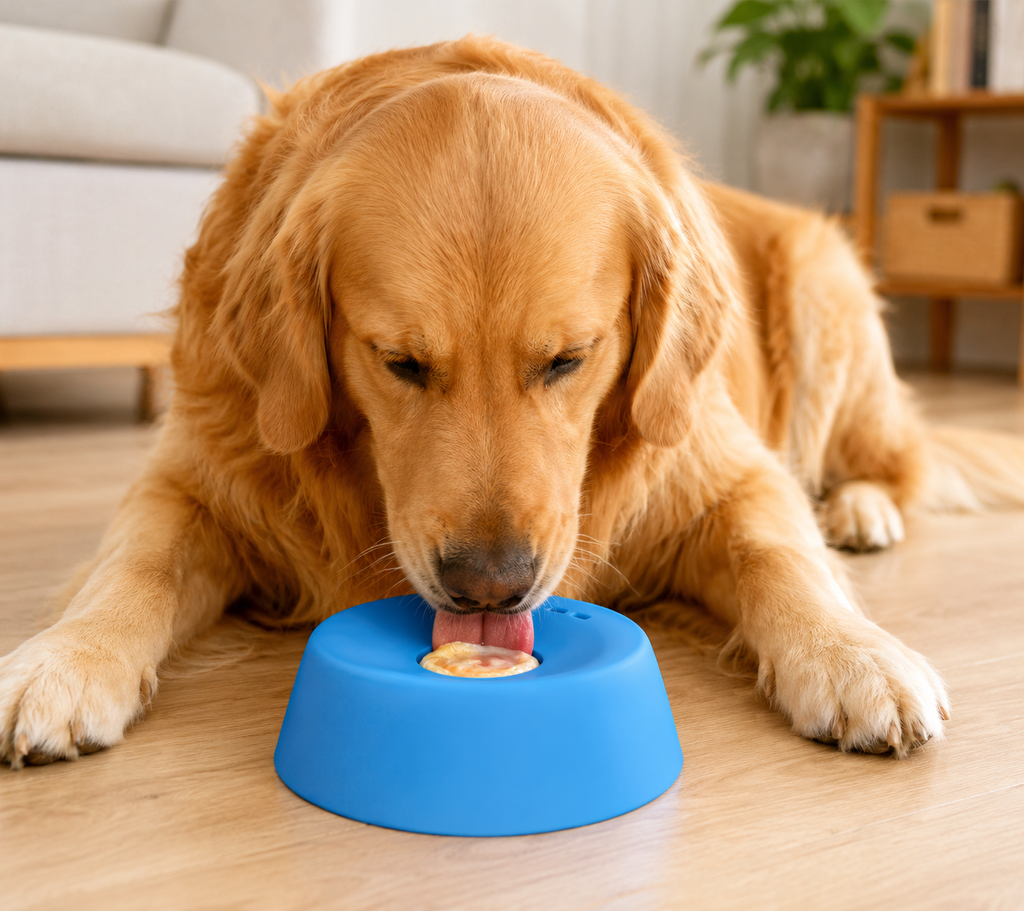 Slow Feeder Dog Bowl for Fast Eaters – Anti-Choking & Digestive Aid
