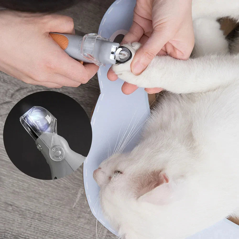 Quick-Safe LED Pet Nail Trimmer for Dogs & Cats