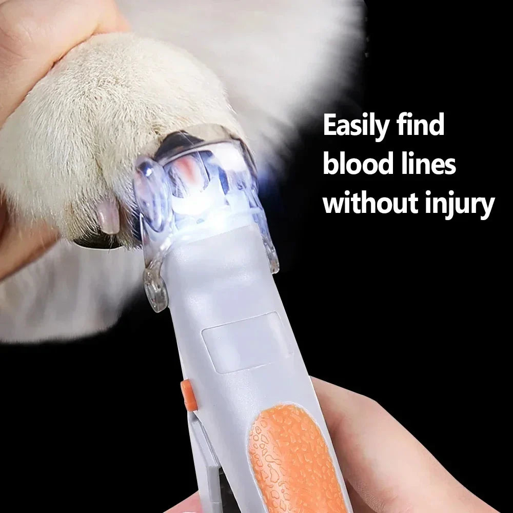 Quick-Safe LED Pet Nail Trimmer for Dogs & Cats