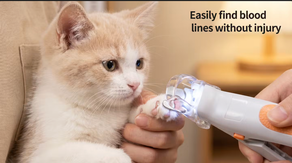 Quick-Safe LED Pet Nail Trimmer for Dogs & Cats