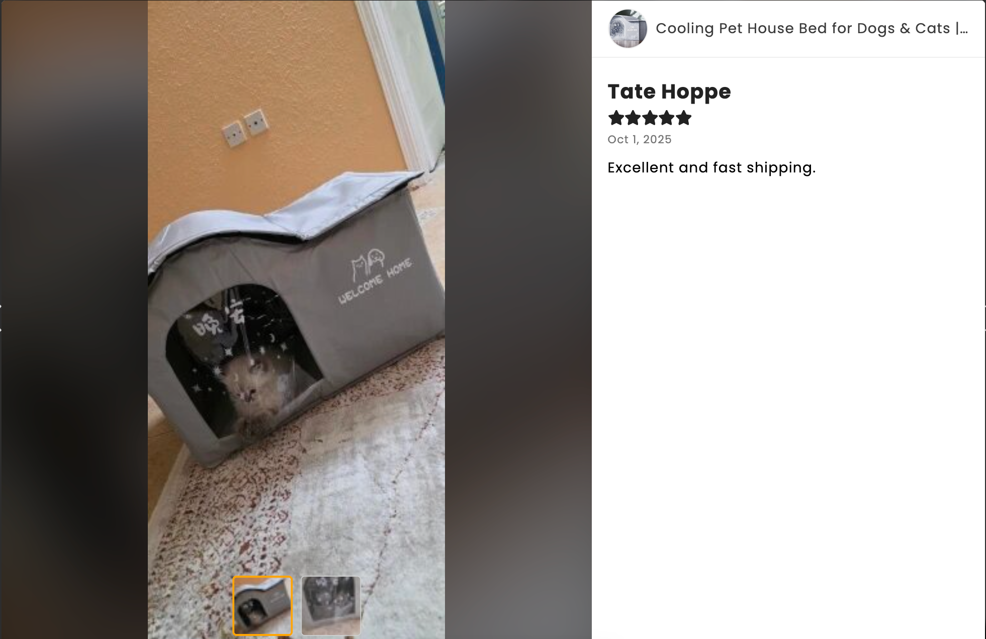 Cooling Pet House Bed for Dogs & Cats | Summer Ice House with Breathable Oxford Fabric