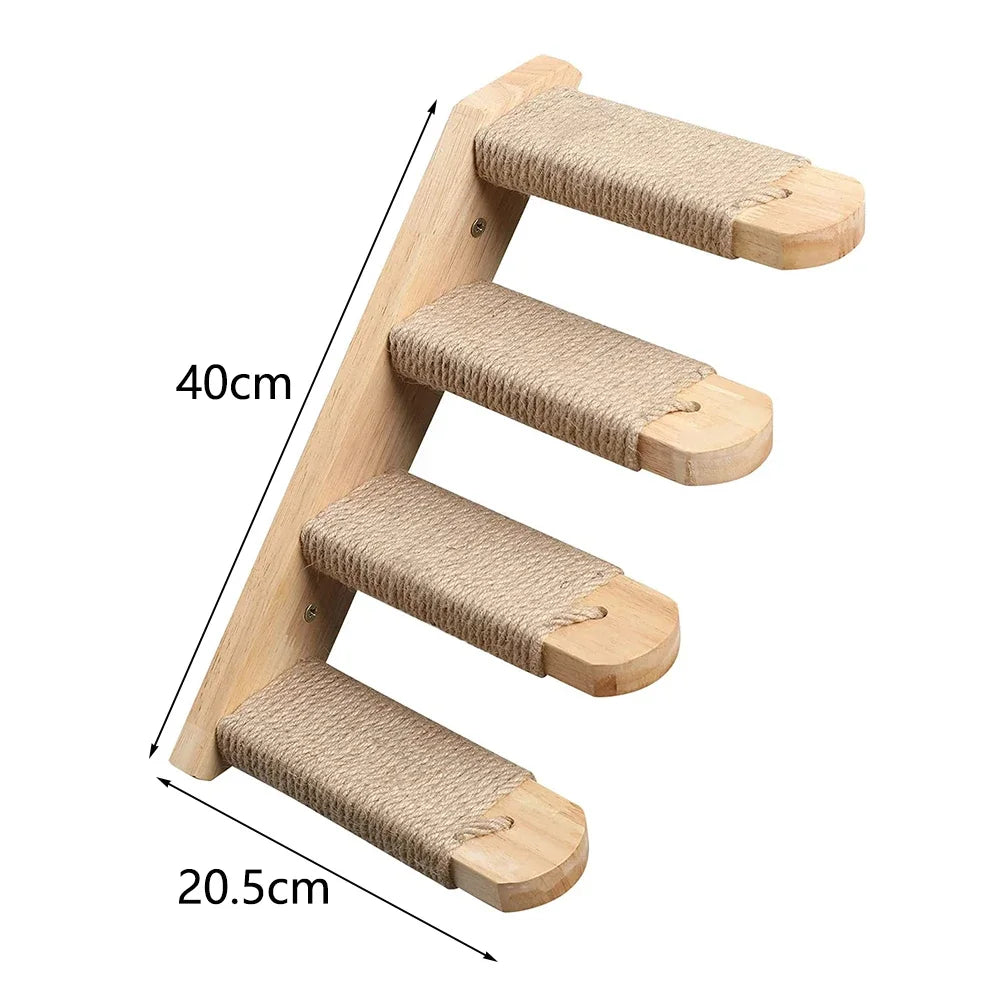 Cat Wall Shelves and Climbing Steps for Indoor Cats – Space Saving Furniture