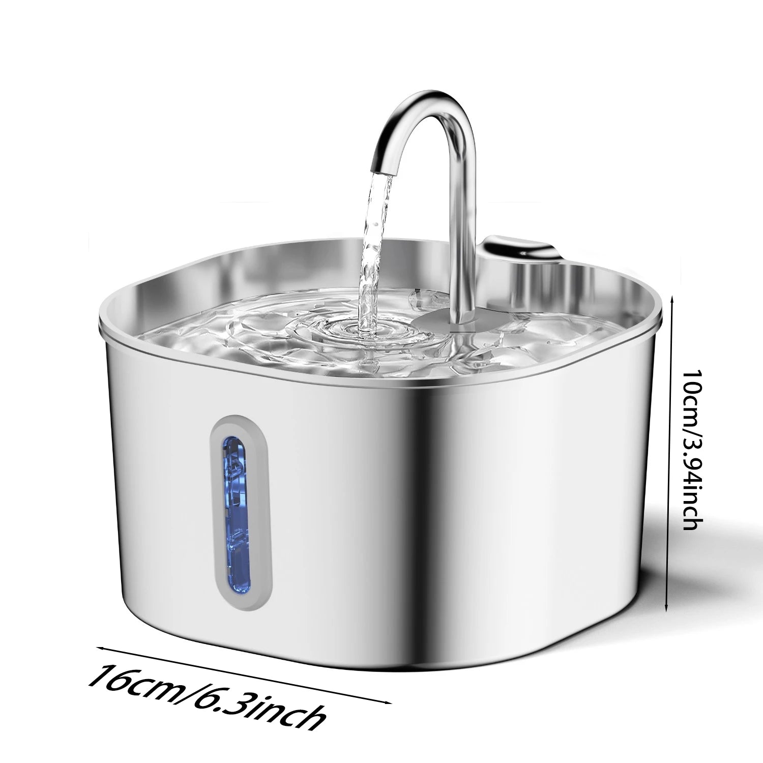 Stainless Steel Pet Water Fountain – Automatic Pet Water Dispenser