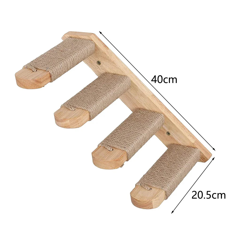 Cat Wall Shelves and Climbing Steps for Indoor Cats – Space Saving Furniture