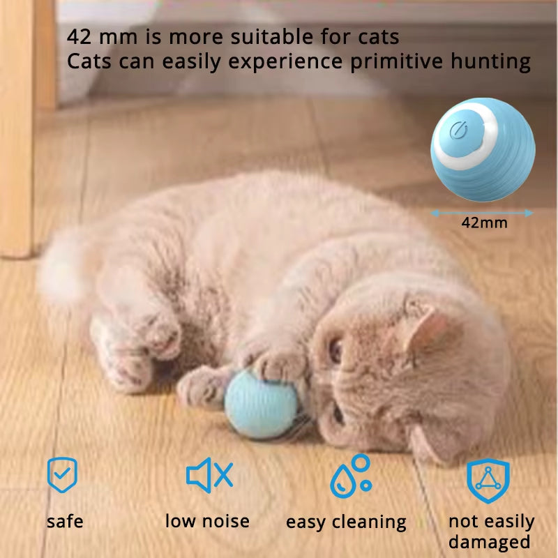 Automatic Rolling Cat Ball Toy – Motion Activated Interactive Pet Toy