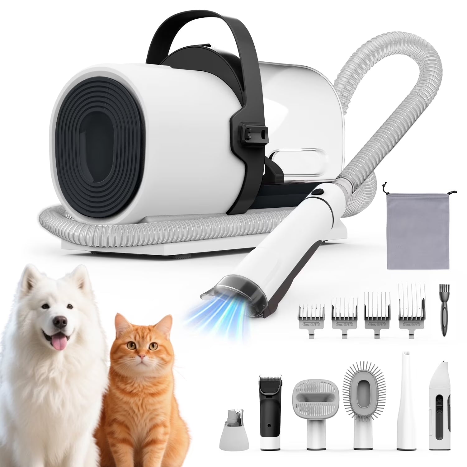 Professional Pet Grooming Vacuum – 7 Tools in 1