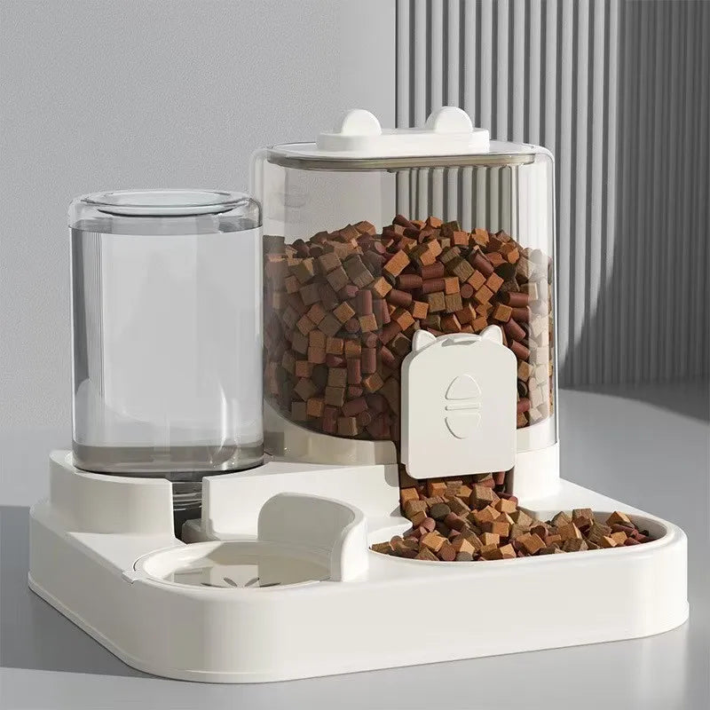 Automatic Pet Feeder with Food Storage and Water Dispenser for Dogs & Cats