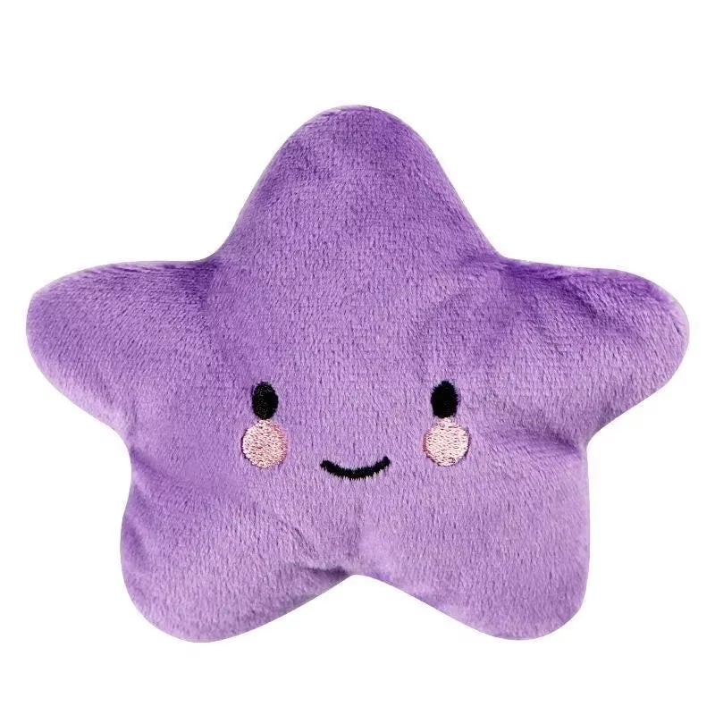 Squeaky Plush Star Dog Toy for Small Dogs and Puppies – Soft Interactive Toy
