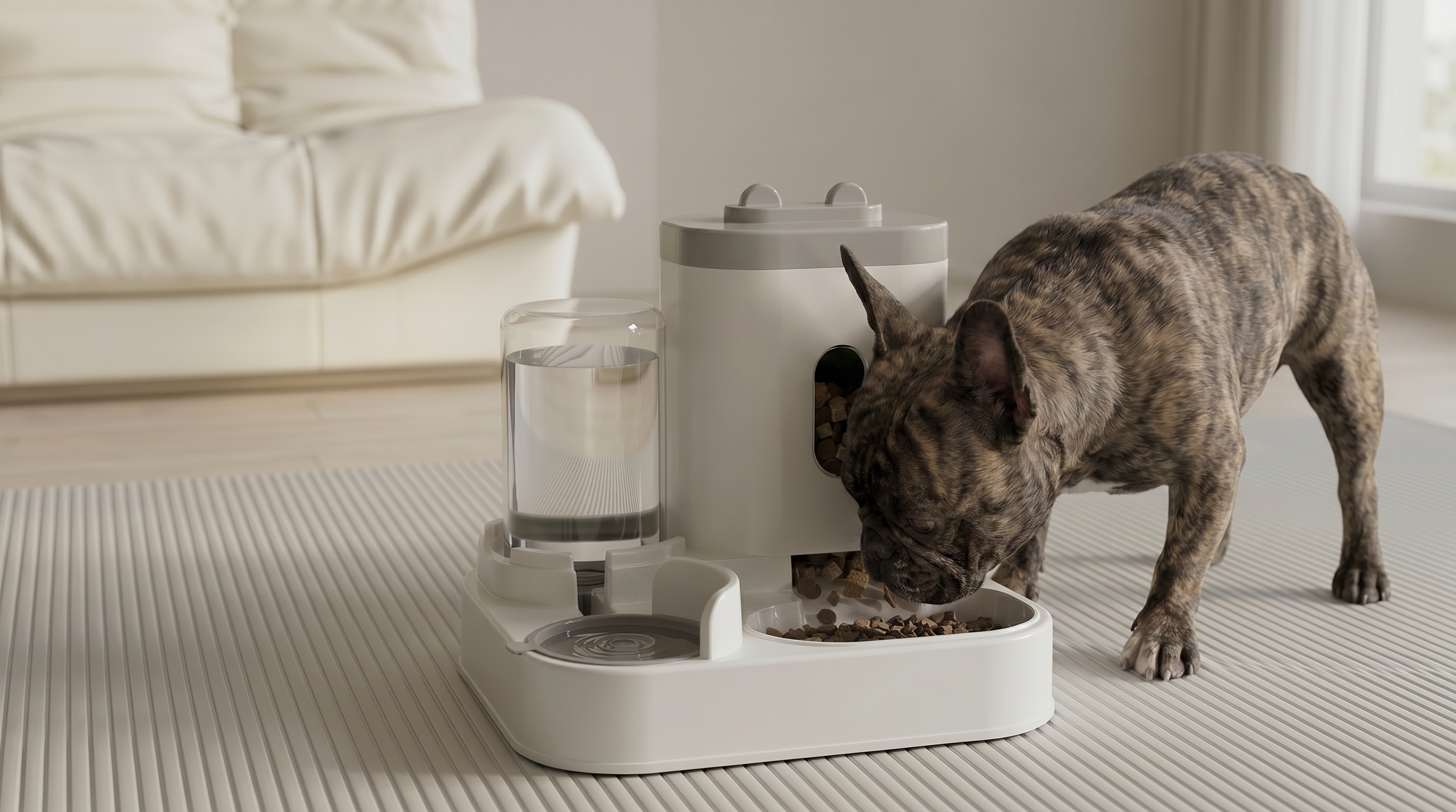 Automatic Pet Feeder with Food Storage and Water Dispenser for Dogs & Cats