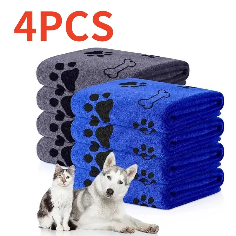 Ultra Absorbent Dog & Cat Drying Towel for Bathing and Grooming