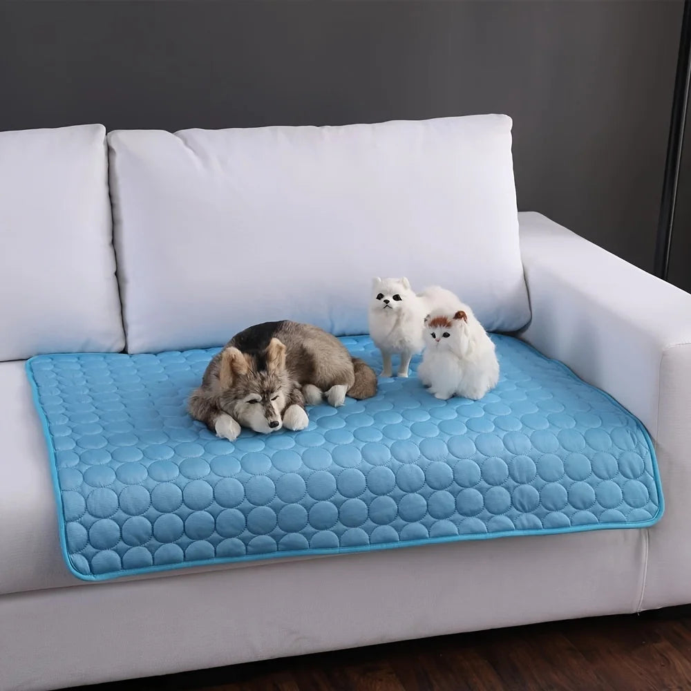 Cooling Dog Mat for Summer – Self Cooling Pet Bed for Dogs & Cats