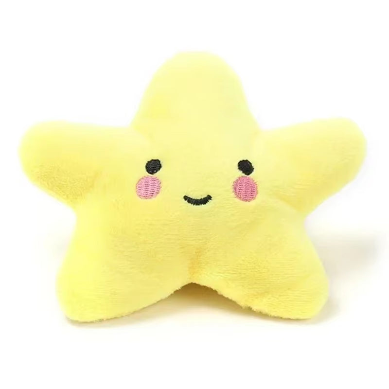 Squeaky Plush Star Dog Toy for Small Dogs and Puppies – Soft Interactive Toy