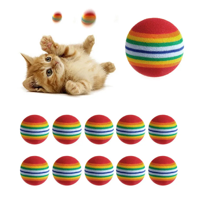 Interactive Cat Toy Balls for Indoor Cats – Lightweight Chase & Play Set