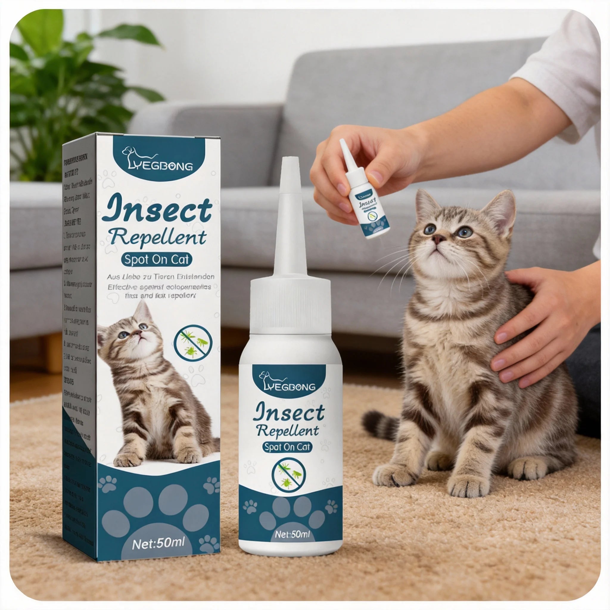 Flea and Tick Treatment Drops for Dogs and Cats – Fast Acting Protection